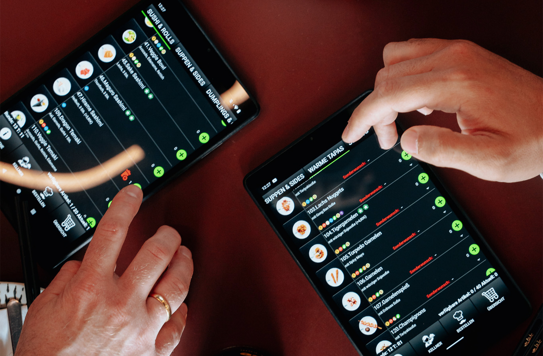 Ordering System For Tablets
